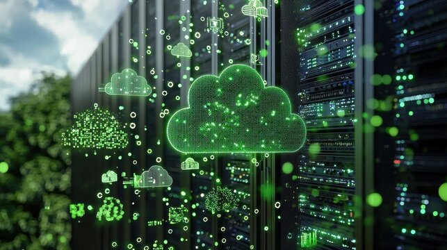 Explore the role of green energy in data centers and its impact on the environment.