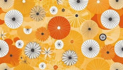 Colourful summer abstract floral background