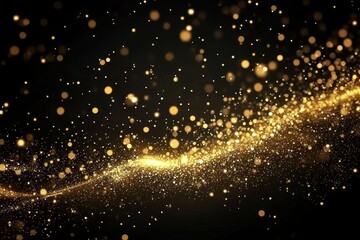 Fototapeta premium An elegant illustration showcasing sophisticated black and golden tones.