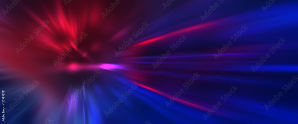 Poster dark abstract background with neon light, blurred lines