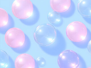 Pastel Bubble Abstract 3D Background