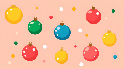 Festive Ornament Illustration Background