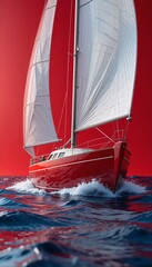 sailboat on the sea