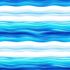 Fototapeta premium Ocean Waves Seamless Pattern: A mesmerizing abstract pattern featuring flowing ocean waves in shades of blue, evoking the serene beauty of the sea, perfect for textile designs and digital backgrounds.
