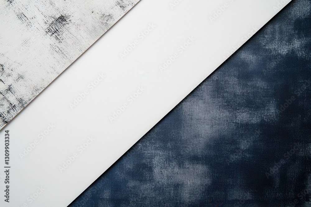 Poster Modern minimalist background with subtle geometric lines in soft gray and navy blue offering space for text or logos Generative AI