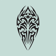 vector illustration of a tribal tattoo