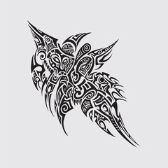 black and white tattoo