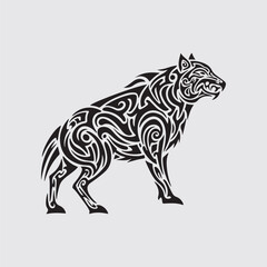 wolf isolated on white