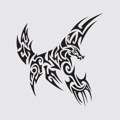 vector image of a tribal tattoo