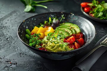 stir fried vegetables with avocado