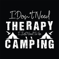 Camping t-shirt design