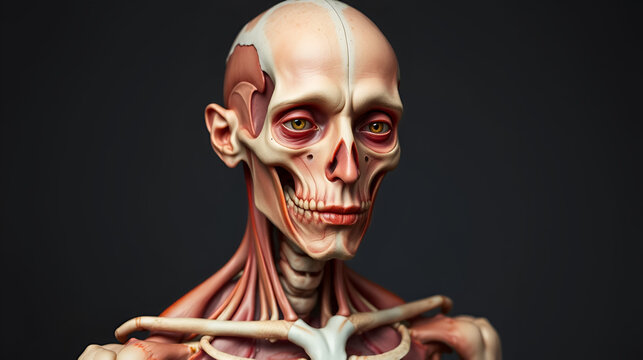 anatomia dl cuerpo humano en portrait