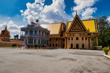 Royal palace in Phnom Penh , Cambodia 
