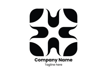 Fototapeta premium Logo design black