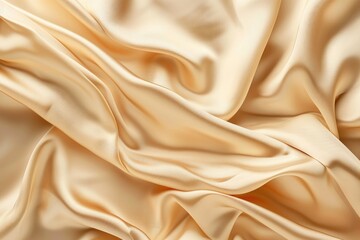 Obraz premium Golden Fabric Background Featuring Gentle Gradient and Elegant Silk Surface