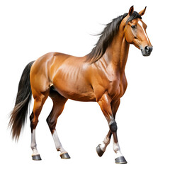 Obraz premium horse isolated on white background