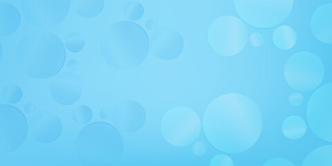 Modern water or rain drops on blue background simple design abstract