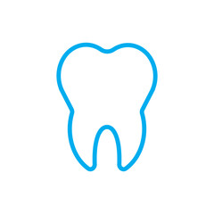 Tooth symbol icon. dental care. Oral hygiene sign. Dental clinic logo. Isolated dental health concept. Toothache pictogram. Vector illustration