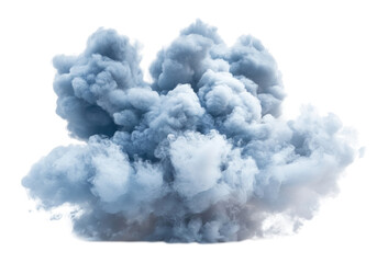 PNG Blue pastel smoke cloud white atmosphere formation.