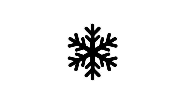 Vintage snowflake sketch illustration on white background  