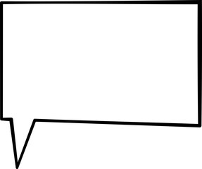 Obraz premium Speech Bubble Outline