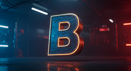 Obraz premium letter B