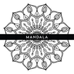 Elegant luxury mandala background featuring intricate floral ornament patterns. A sophisticated golden mandala design, perfect for high-end cards, covers, prints, posters, banners, brochures 