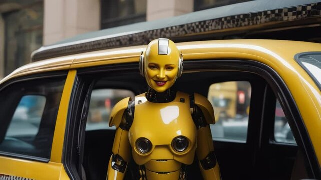 cyber taxi drive rin the city