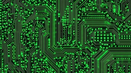 Close-up Circuit Board Pattern