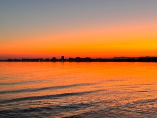 Obraz premium sunset at the beach