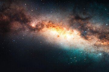 Obraz premium Explore the stunning beauty of the cosmos filled with vibrant stars and galaxies