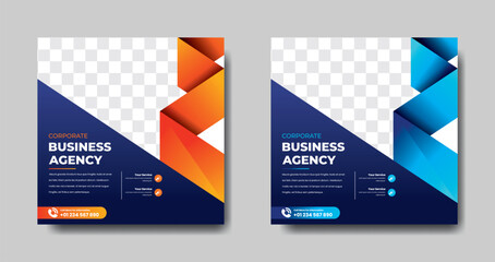 Corporate Business Agency Social Media Post Template