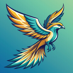 Obraz premium bird, eagle, vector, illustration, animal, cartoon, flying, wing, symbol, wings, feather, fly, hawk, design, nature, dove, wildlife, tattoo, beak, wild, head, toucan, black, sign, freedom