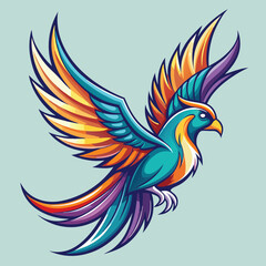 Obraz premium bird, eagle, vector, illustration, animal, cartoon, flying, wing, symbol, wings, feather, fly, hawk, design, nature, dove, wildlife, tattoo, beak, wild, head, toucan, black, sign, freedom