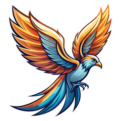 Obraz premium bird, eagle, vector, illustration, animal, cartoon, flying, wing, symbol, wings, feather, fly, hawk, design, nature, dove, wildlife, tattoo, beak, wild, head, toucan, black, sign, freedom