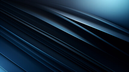 Obraz premium An abstract black and blue gradient background with vertical lines, perfect for gaming wallpapers, displays, and tech presentations.