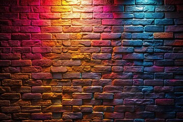 Blackened brick wall, subtle textures in a dim interior shot.