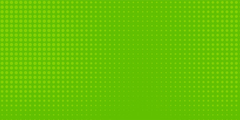 Dots halftone green color pattern gradient texture with technology digital background. Dots pop art comics