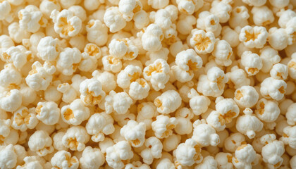 Delicious Popcorn Texture, Tasty Snack, Cinema Treat, and Food Background.