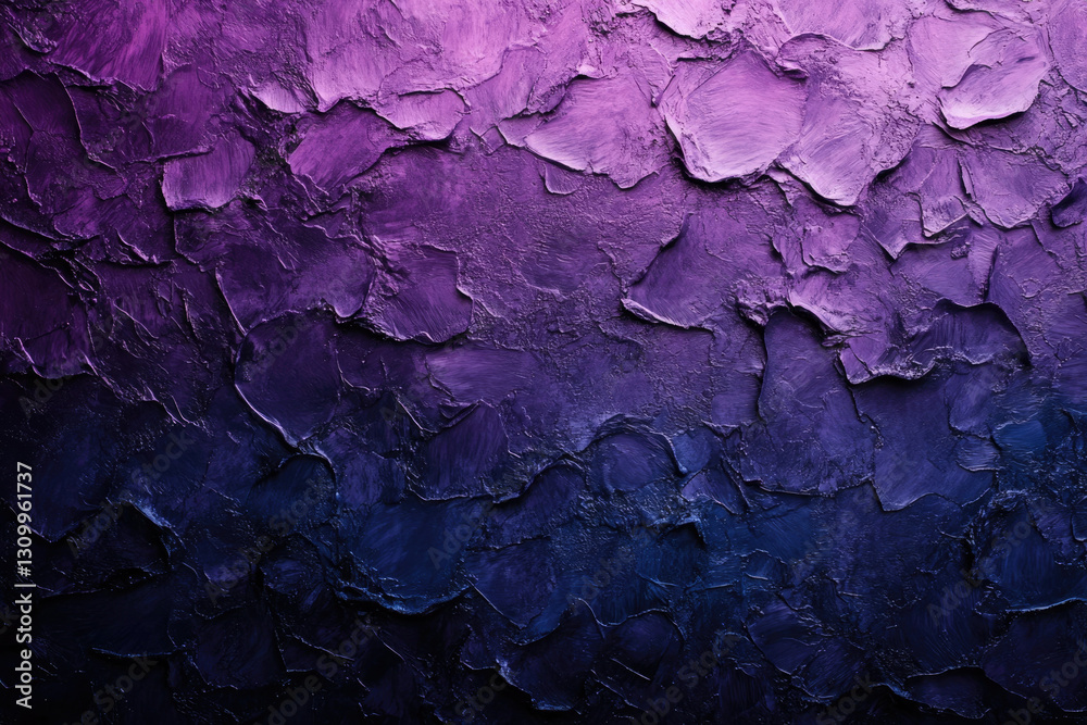 Poster abstract purple and blue textured background with a gradient effect. rough, impasto style.
