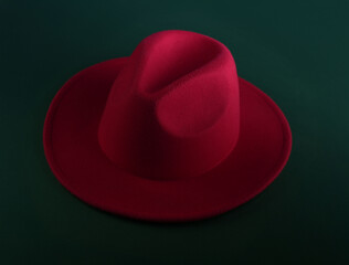 Elegant Red Fedora Hat Perfect for Enhancing Your Unique Style with a Touch of Class and Sophistication Ideal for Formal and Casual Occasions in Any Season