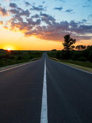 The road to sunset
