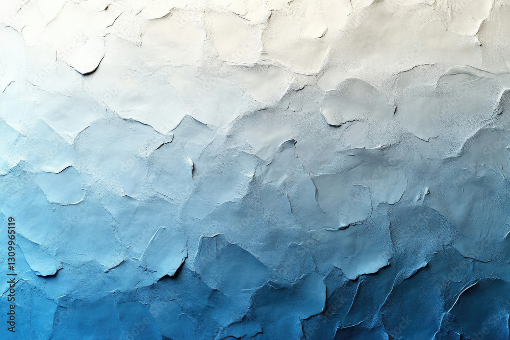 Leinwandbilder textured wall with a gradient of blue shades, creating a calming and abstract background.