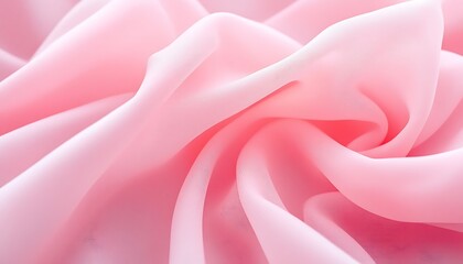 Obraz premium Soft Pink Fabric Texture: A Delicate Drape of Pastel Pink Silk or Chiffon