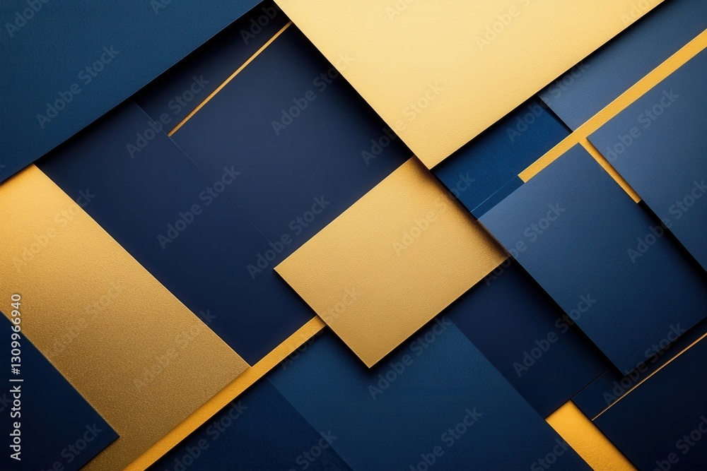 Aufkleber sophisticated paper art background showcasing geometric shapes representing financial growth with go