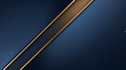 A premium blue and gold color background with dynamic diagonal pattern, perfect for royal awards and technology presentations.

