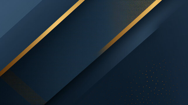 A premium blue and gold color background with dynamic diagonal pattern, perfect for royal awards and technology presentations.

