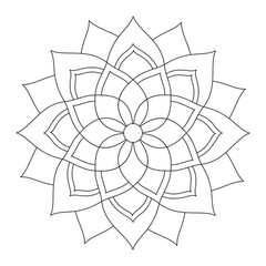 Obraz premium An Ethnic Oriental Decorative Design for Tattoos and Ornaments