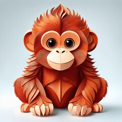 Obraz premium Niedlicher Orang Utan