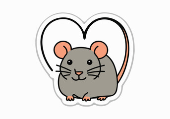 Vector Illustrations for World Rat Day - Social Media, T-Shirt, Sticker, Poster, Print Card, Animated GIF Designs with Solid Colors and No Gradients